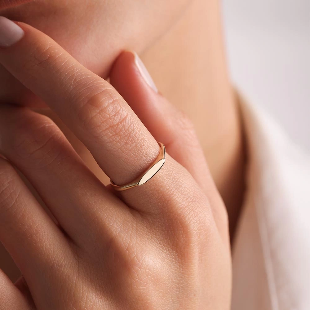 İnce Şövalye 14 Ayar Altın Yüzük