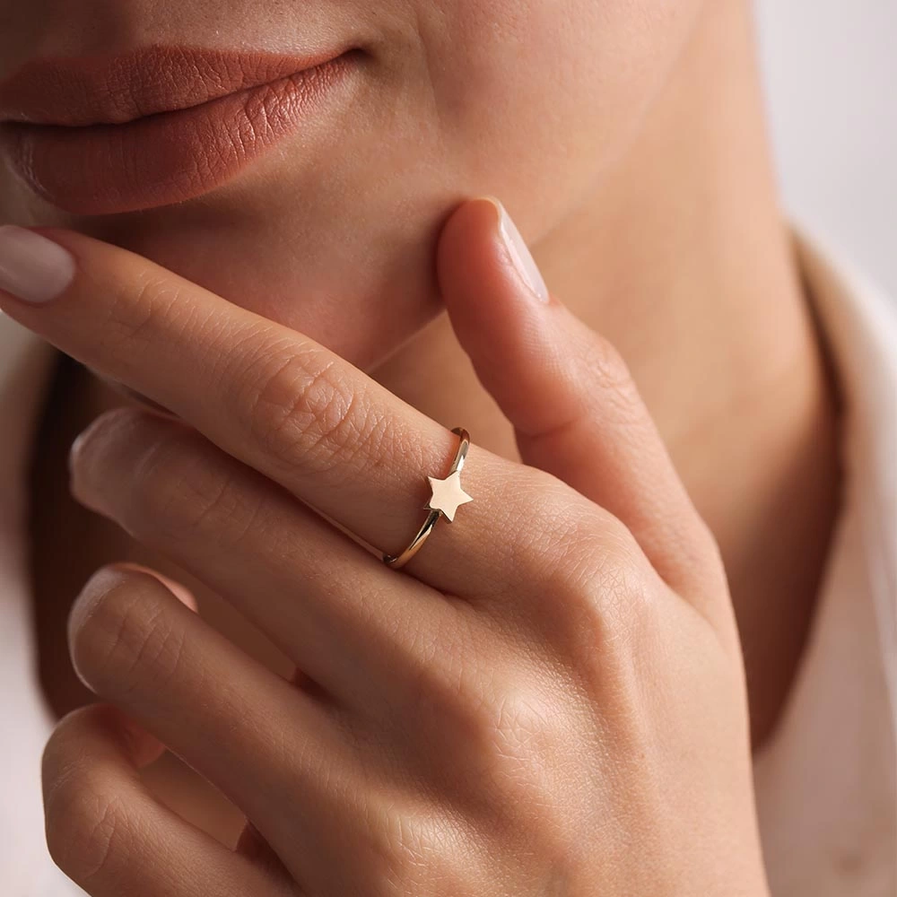 Yıldız 14 Ayar Altın Yüzük