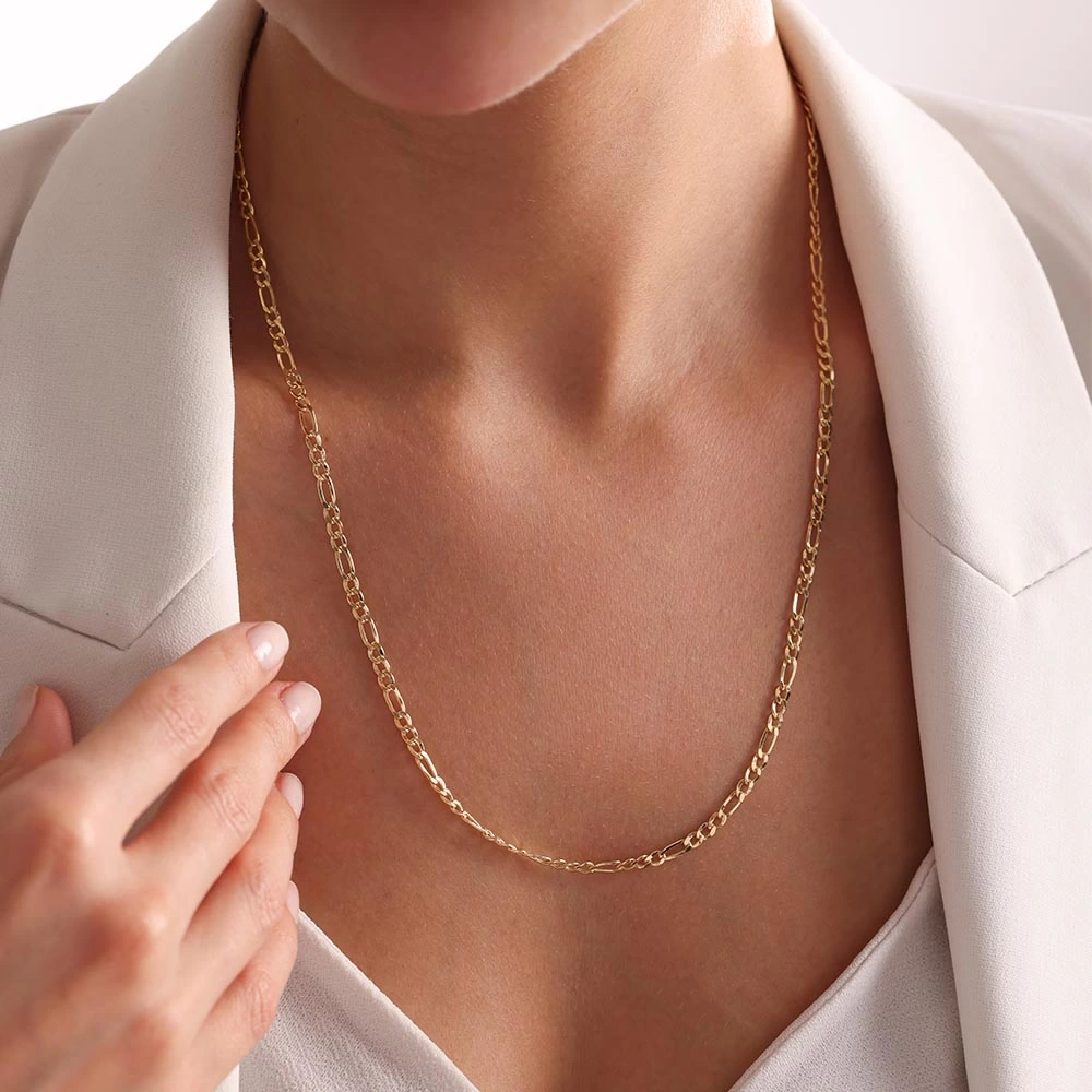 Kuş Gözü 14 Ayar Altın Zincir