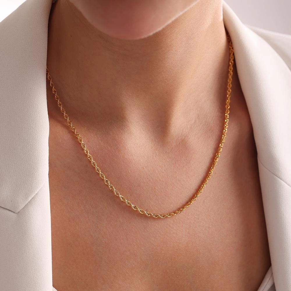 Burgu Halat 14 Ayar Altın Zincir