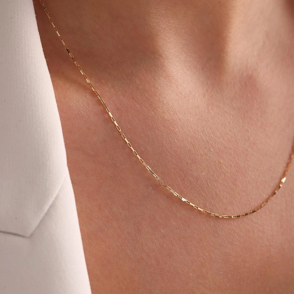 Ataş İnce 14 Ayar Altın Zincir