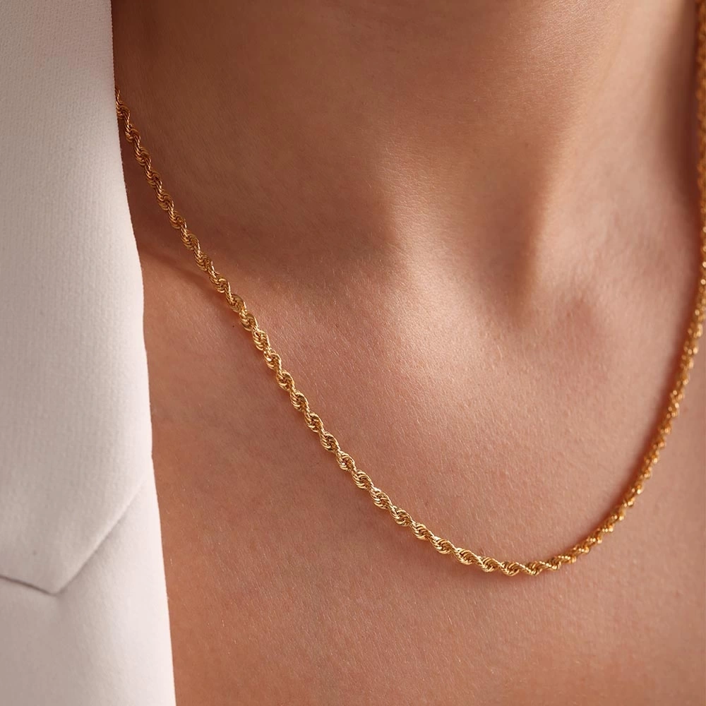 Burgu Halat 14 Ayar Altın Zincir