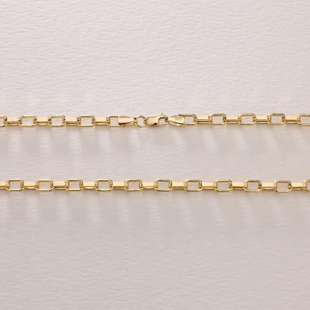 Kalın Ataş 14 Ayar Altın Zincir