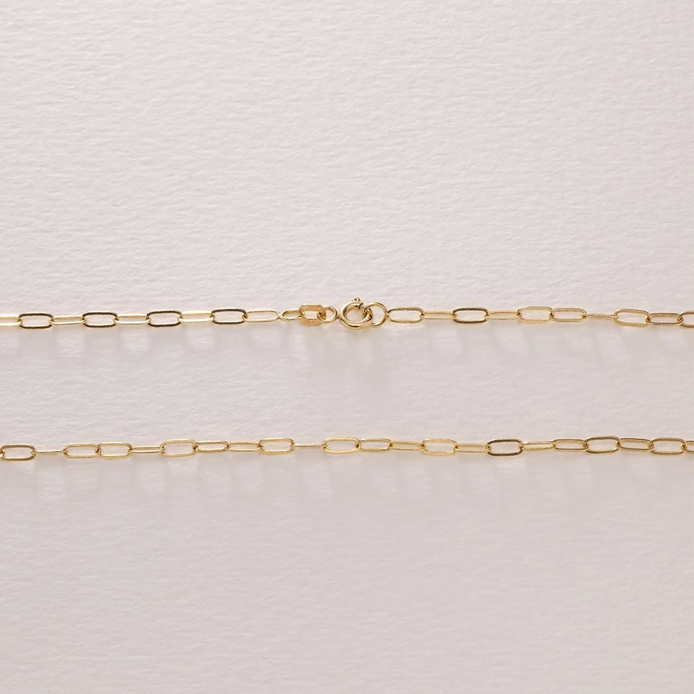 İnce Ataş 14 Ayar Altın Zincir