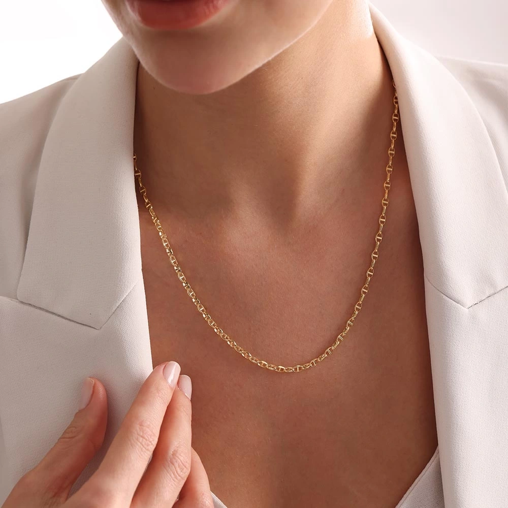 Gemi Zinciri 14 Ayar Altın Zincir