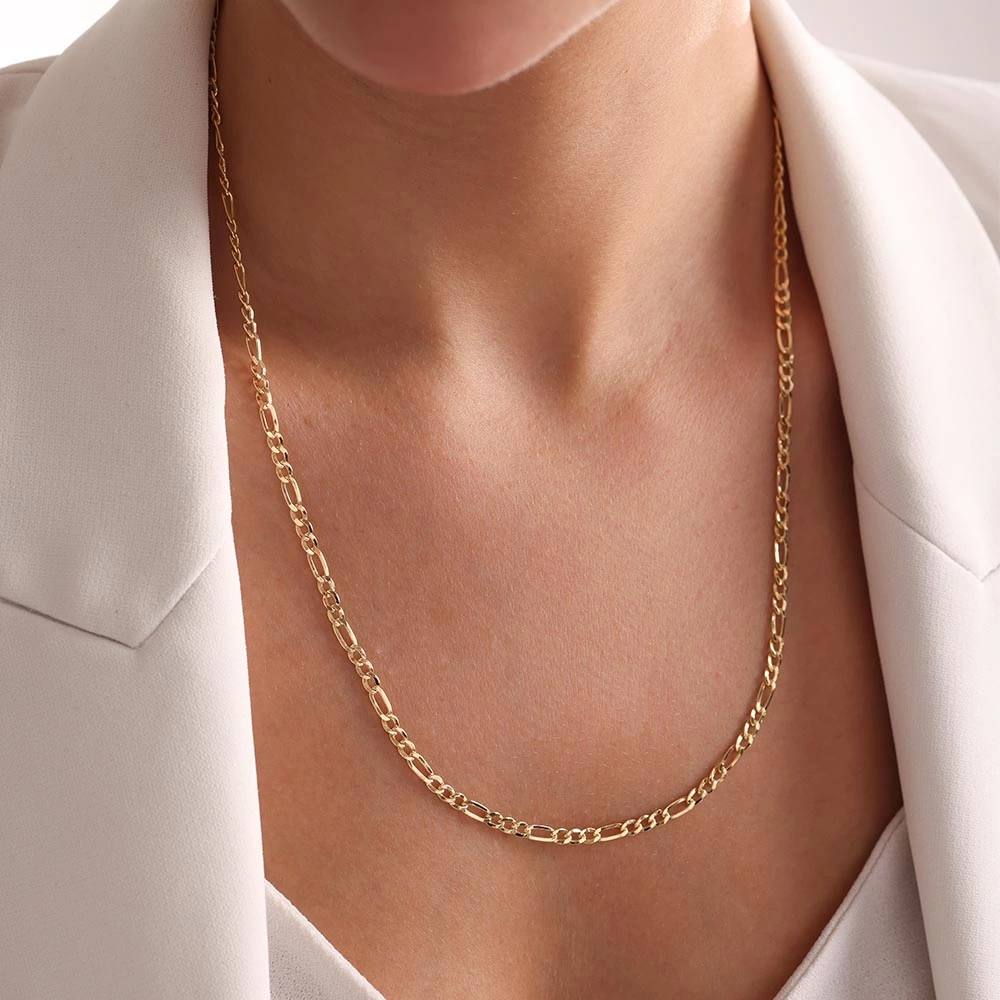 Kuş Gözü 14 Ayar Altın Zincir