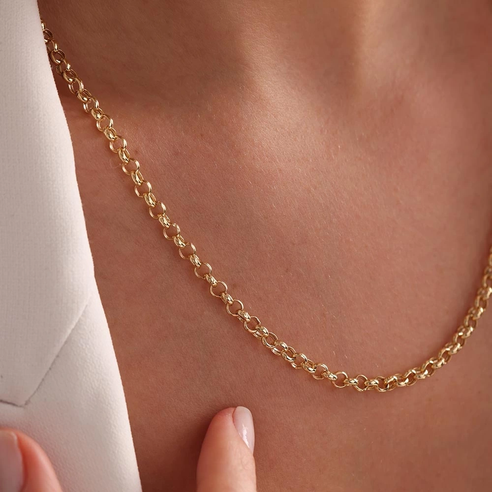 Halka Zincir 14 Ayar Altın Zincir