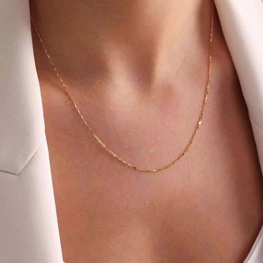 Ataş İnce 14 Ayar Altın Zincir