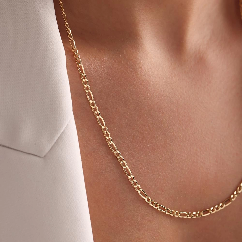 Kuş Gözü 14 Ayar Altın Zincir