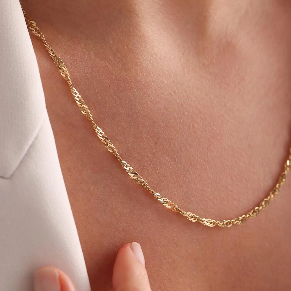 Sarma 14 Ayar Altın Zincir