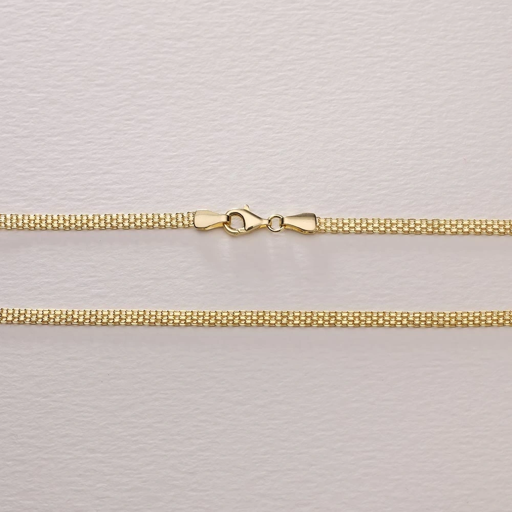 Sıkı Örgü 14 Ayar Altın Zincir