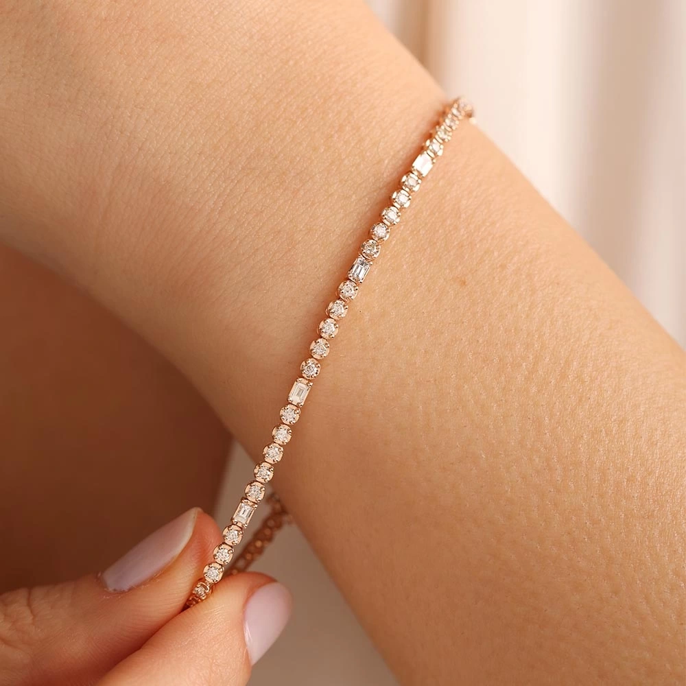 1.50 CT Tasarım Pırlanta Bileklik