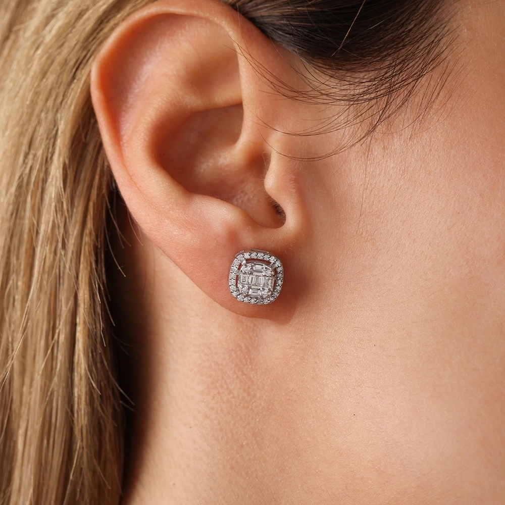 1.52 CT Baget Pırlanta Set