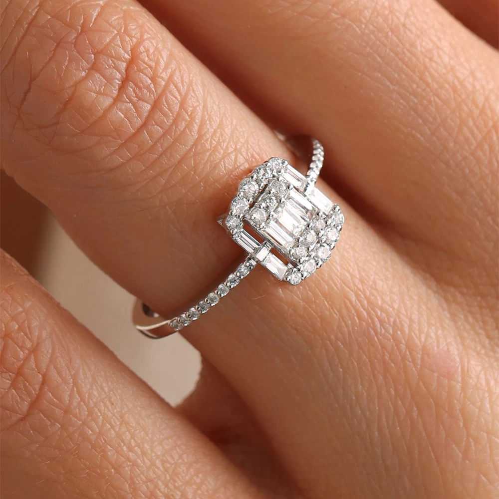 0.40 CT Pırlanta Baget Yüzük