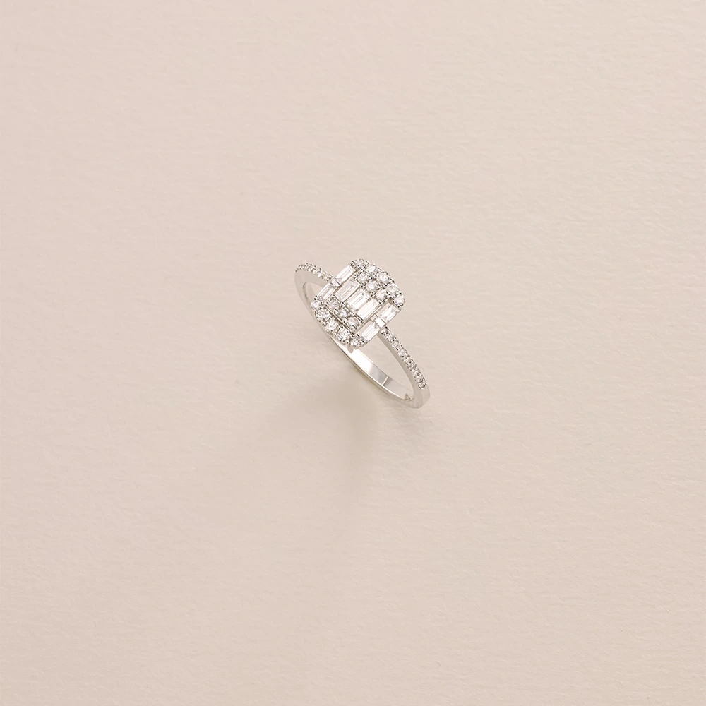 0.40 CT Pırlanta Baget Yüzük