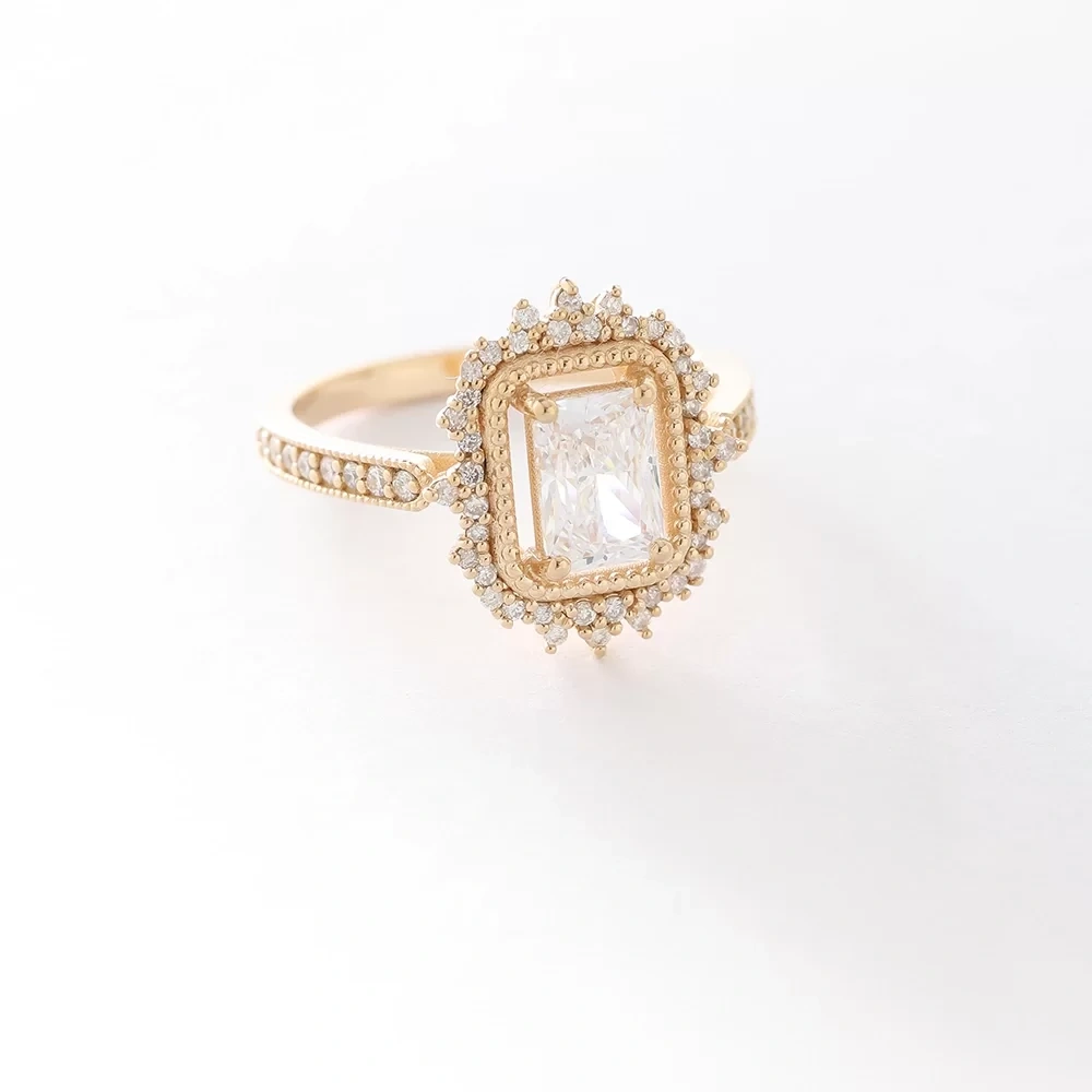 2.30 CT Golden Crown Topaz & Pırlanta Yüzük