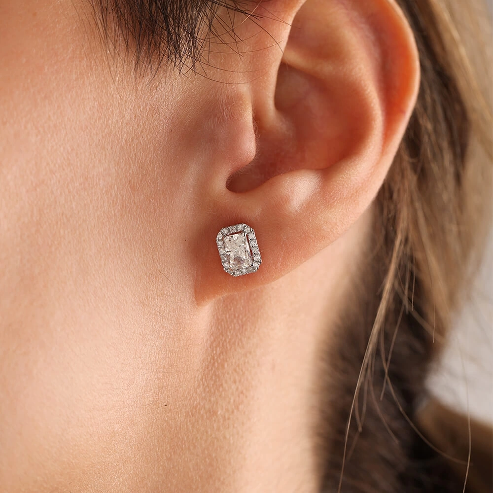 2.55 CT Topaz & Pırlanta Küpe