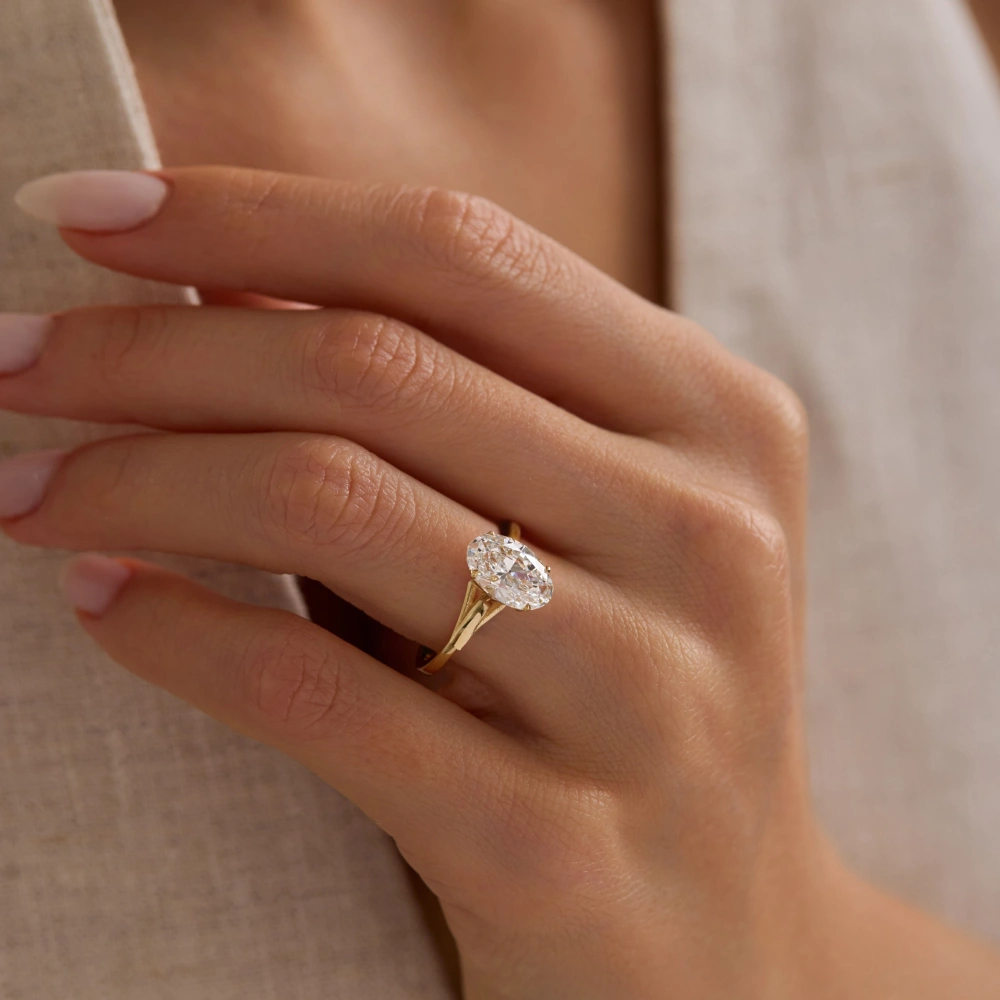 3.00 CT Lab Grown Pırlanta Tektaş Yüzük