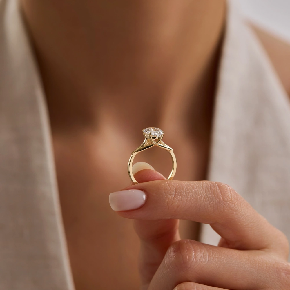 3.00 CT Lab Grown Pırlanta Tektaş Yüzük