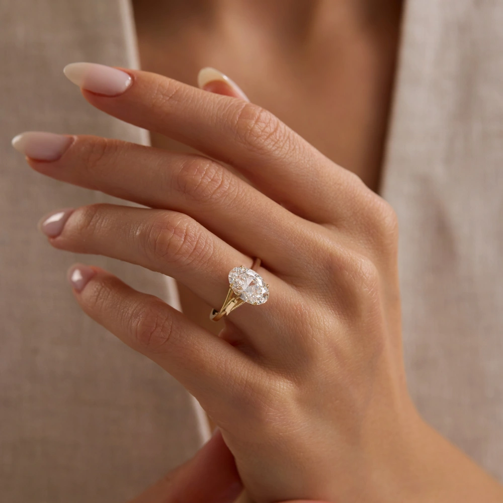 3.00 CT Lab Grown Pırlanta Tektaş Yüzük