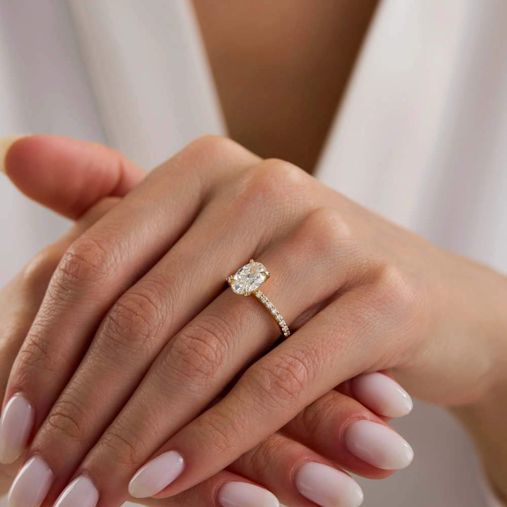 1.75 Ct Oval Pırlanta Yüzük