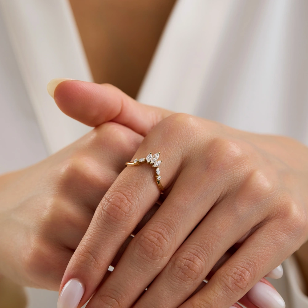 0.40 CT Yarım Tamtur Pırlanta Yüzük