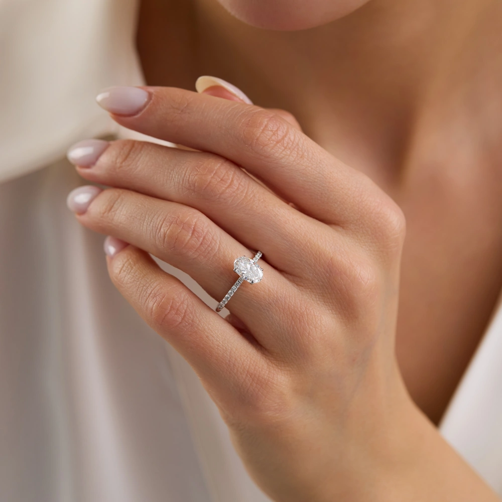 1.75 Ct Oval Pırlanta Yüzük