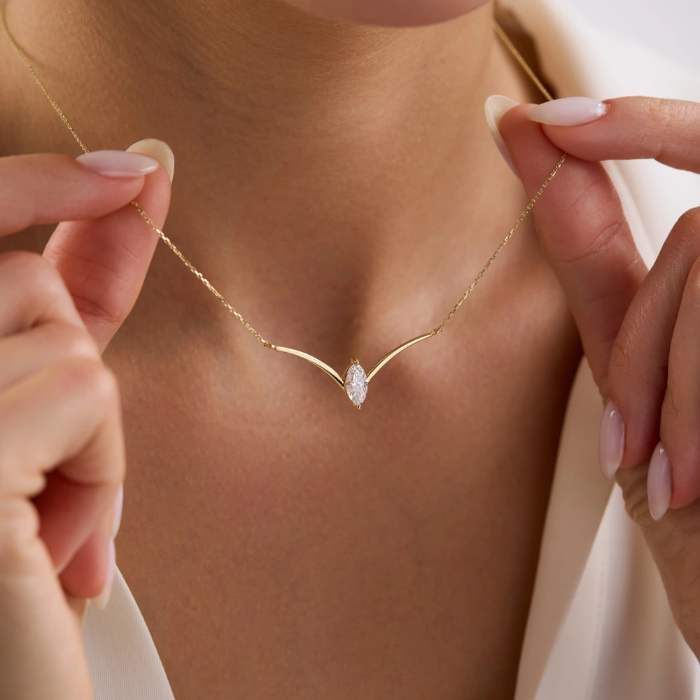0.70 Ct Pırlanta Kolye