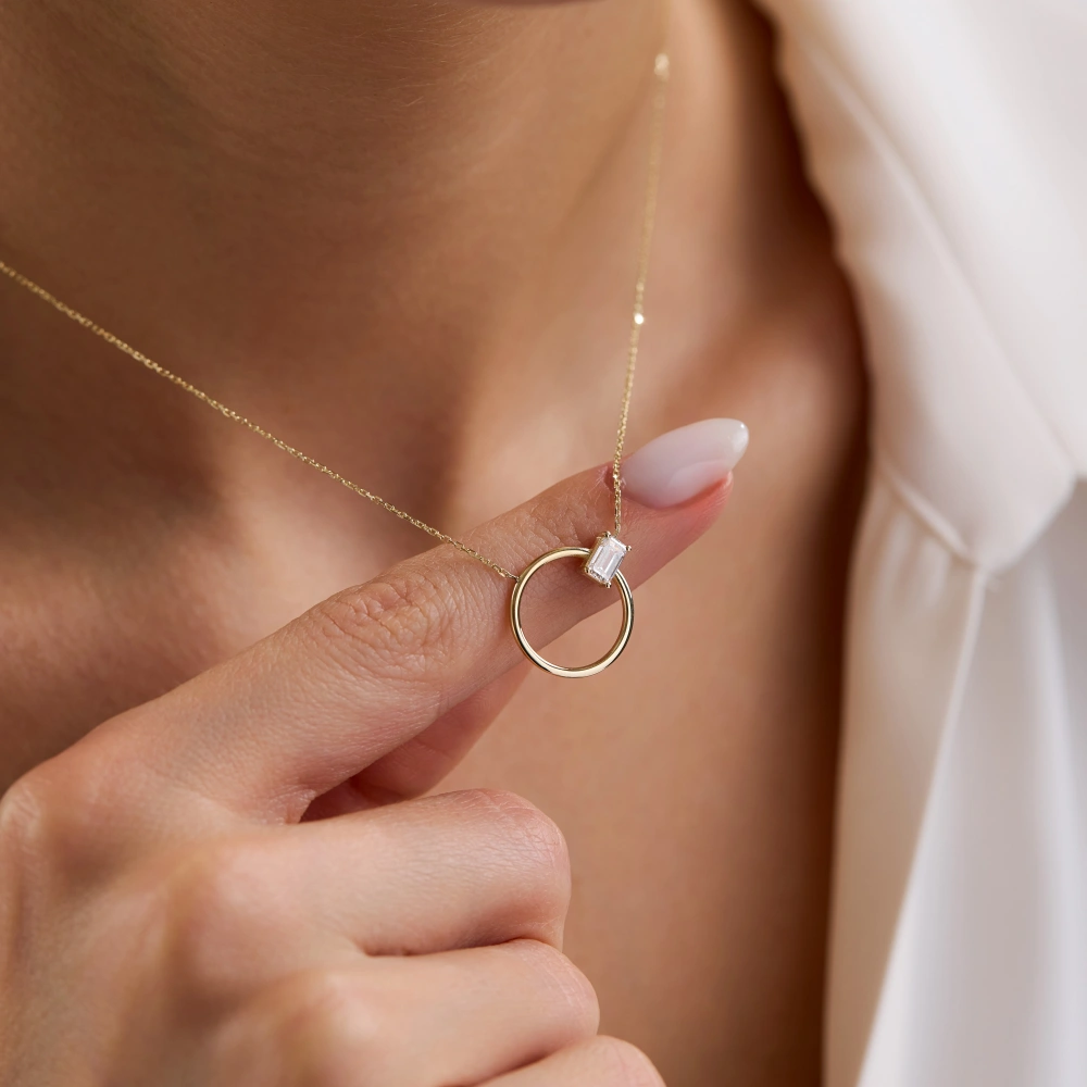 0.40 Ct Tasarım Pırlanta Kolye