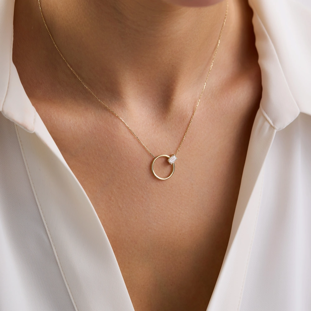 0.40 Ct Laboratuvar Pırlanta Kolye