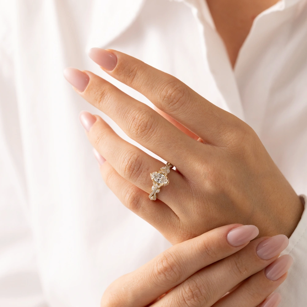 1.30 Ct Oval Pırlanta Yüzük