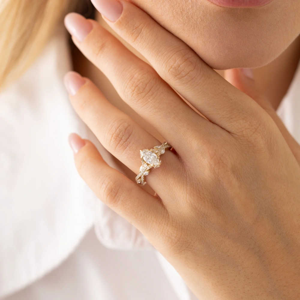 1.30 Ct Oval Pırlanta Yüzük