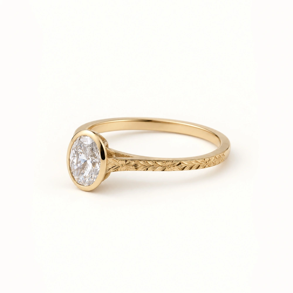 0.70 Ct Oval Pırlanta Tektaş Yüzük
