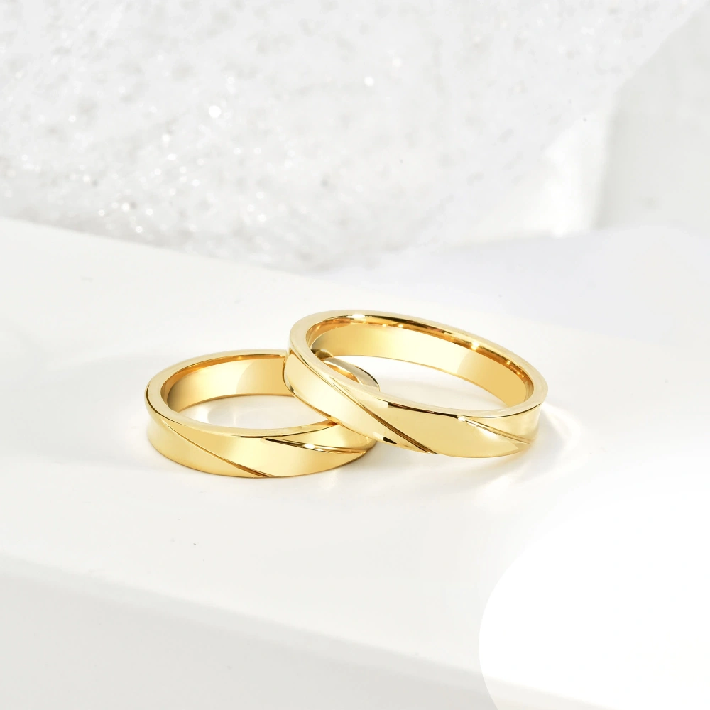 Sade Kesme Model Köşeli Alyans