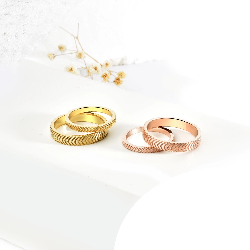 Başak Desenli Kesme Model Alyans