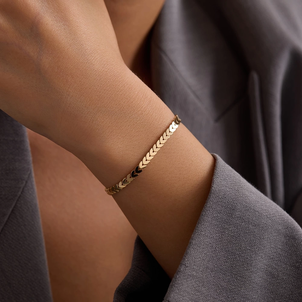 Başak 14 Ayar Altın Bileklik