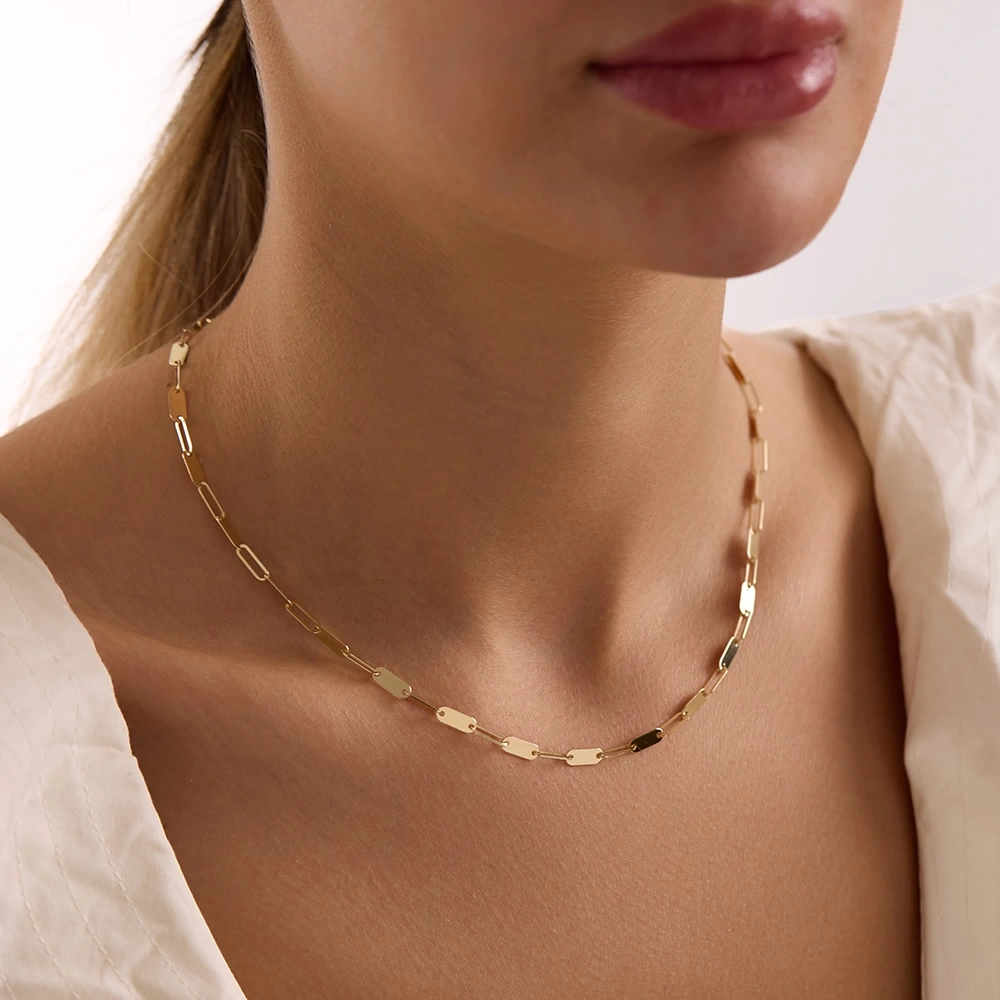 Pullu 14 Ayar Altın Kolye