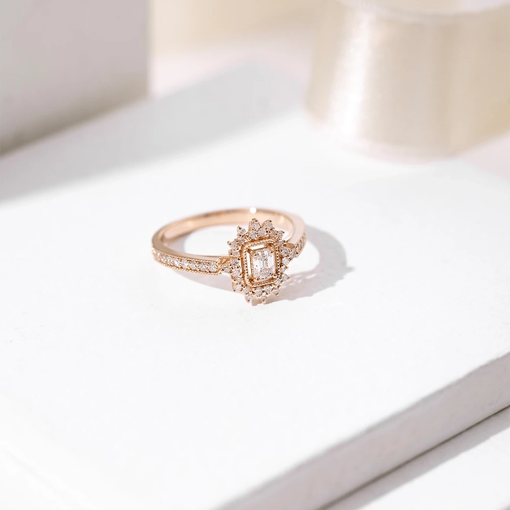 Solea 0.55 CT MİM VINTAGE Özel Tasarım Pırlanta Yüzük