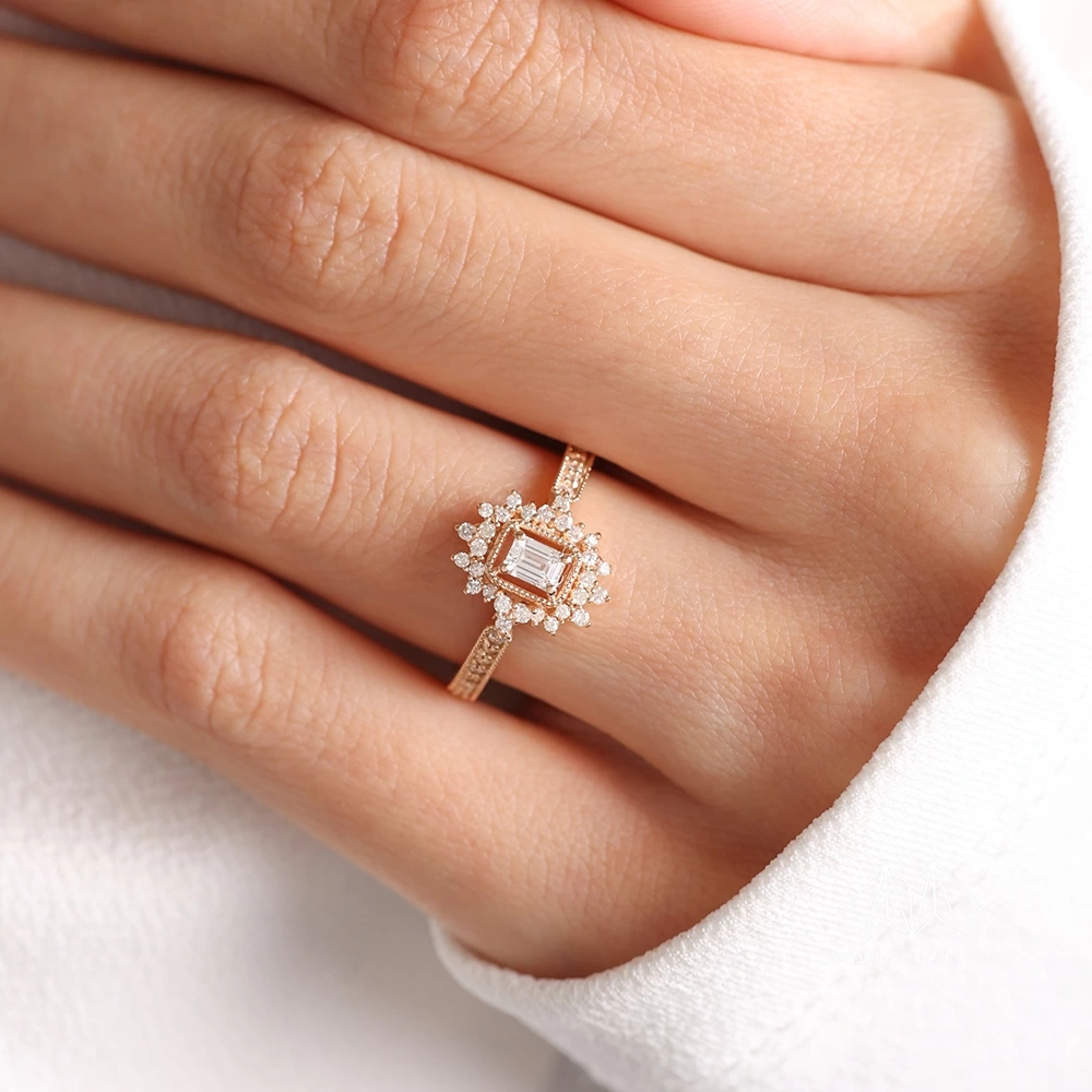 Solea 0.55 CT MİM VINTAGE Özel Tasarım Pırlanta Yüzük