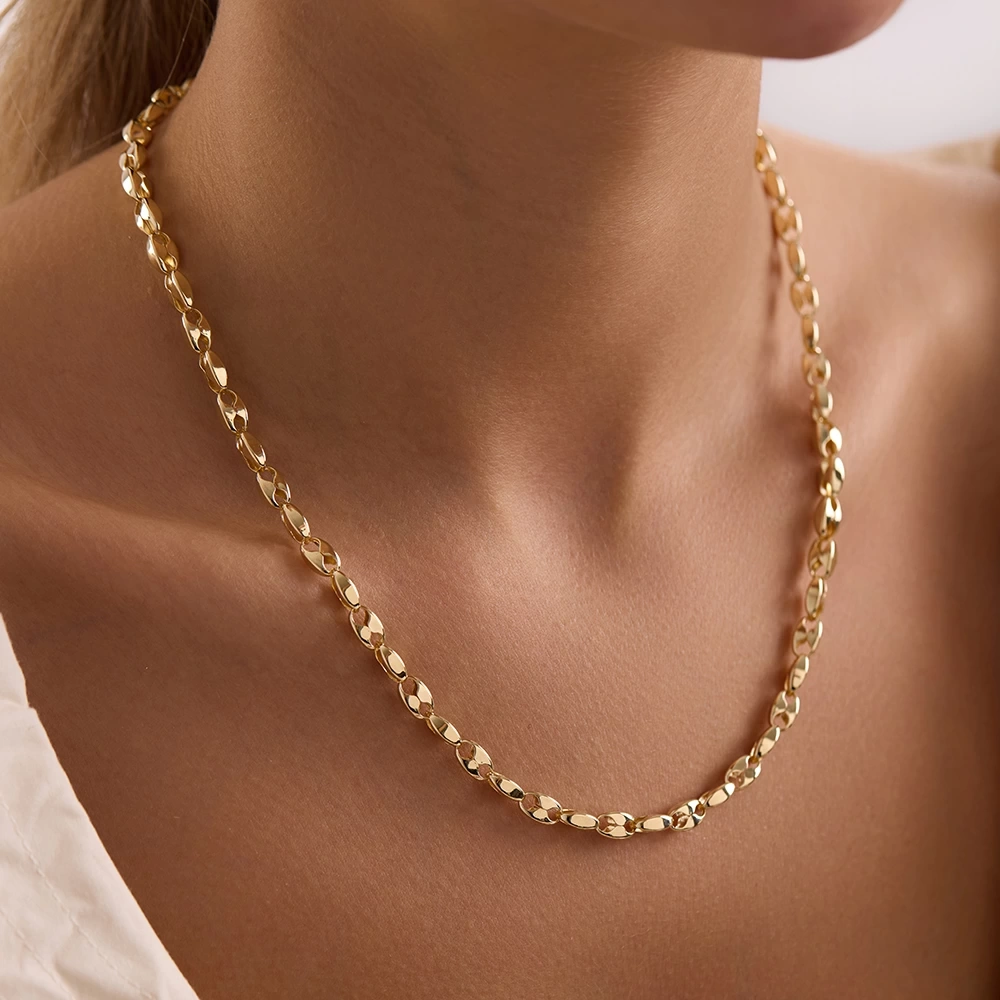 Zincirli 14 Ayar Altın Kolye