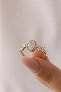 1.00 Ct Oval Tasarım Pırlanta Yüzük