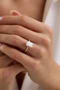 3.30 Ct Tasarım Radiant Laboratuvar Pırlanta Yüzük