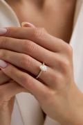 1.75 Ct Oval Laboratuvar Pırlanta Yüzük
