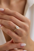 2.00 CT Markiz Pırlanta Tektaş Yüzük