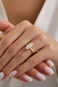 2.00 CT Lab Grown Markiz Pırlanta Tektaş Yüzük