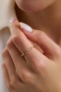 0.20 CT Lab Grown Yarım Tamtur Pırlanta Yüzük