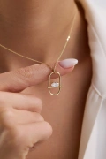 0.60 Ct Laboratuvar Pırlanta Kolye