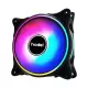 Node Game 120mm Gökkuşağı RBW Led Fan - Performans Seri Sessiz Kasa Egzoz Fanı (Siyah)