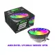 Steep Solid Ufo Serisi İntel LGA 775 Universal CPU Fan - RGB Masaüstü İşlemci Fanı