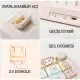 CIDOO ABM067 Nebula Programlanabilir Esports RGB Mekanik 3 Mode Kablosuz Klavye KİTİ (PEMBE)